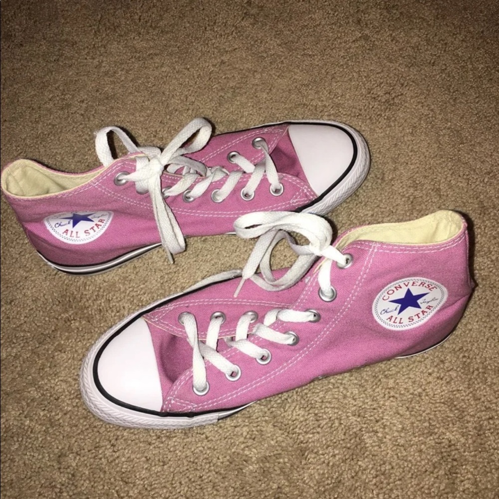 Pink Hightop Converse